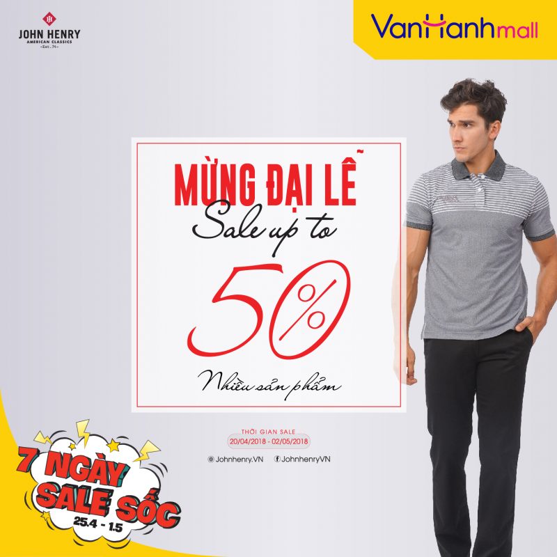 John Henry Giảm Giá Đến 50% – Van Hanh Mall